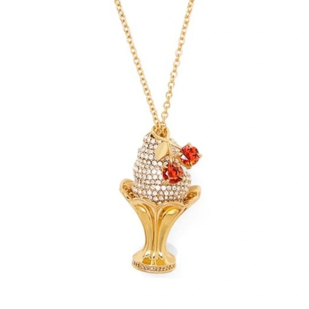 NWOT Kate Spade ♠️ Ice Cream 🍦 Sundae pendant necklace